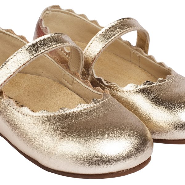 Γοβακι Μονή Μπαρέτα Χρατς με Κουλεδάκι σε Χρυσό Χρώμα