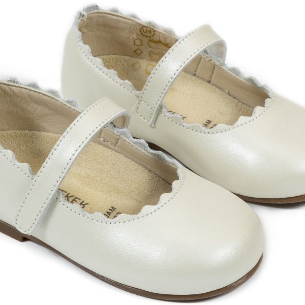 Γοβακι Μονή Μπαρέτα Χρατς με Κουλεδάκι σε Εκρού Χρώμα