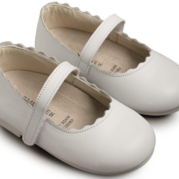 Γοβακι Μονή Μπαρέτα Χρατς με Κουλεδάκι σε Λευκό Χρώμα