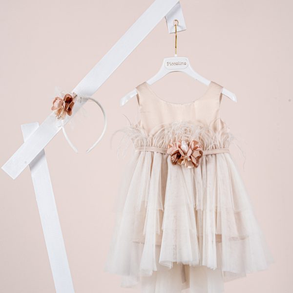 Βαπτιστικό φόρεμα Piccolino Tiffany Champagne