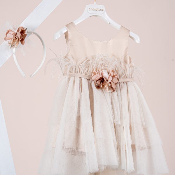 Βαπτιστικό φόρεμα Piccolino Tiffany Champagne