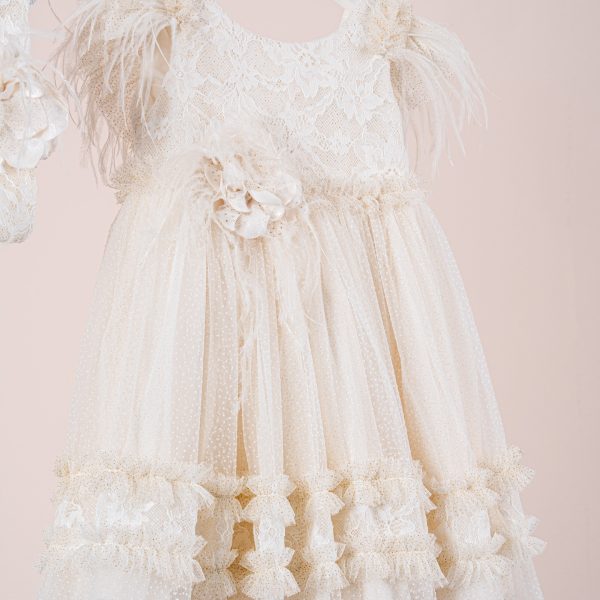 Βαπτιστικό φόρεμα Piccolino Giulia Ivory