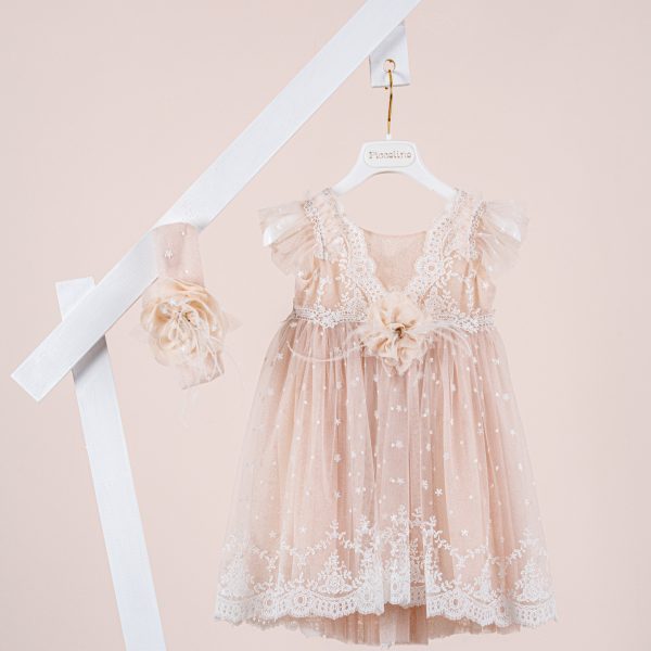 Βαπτιστικό φόρεμα Piccolino Monroe Powder
