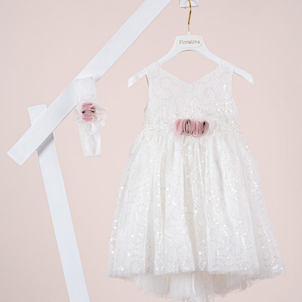 Βαπτιστικό φόρεμα Piccolino Fiorella Ivory