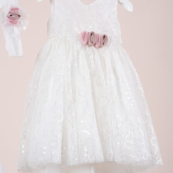 Βαπτιστικό φόρεμα Piccolino Fiorella Ivory