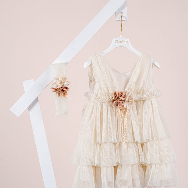 Βαπτιστικό φόρεμα Piccolino Eleanor Gold