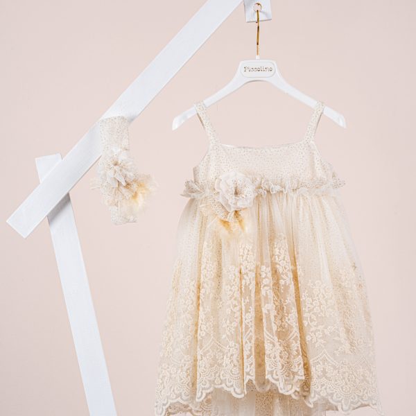 Βαπτιστικό φόρεμα Piccolino Phillipa Gold