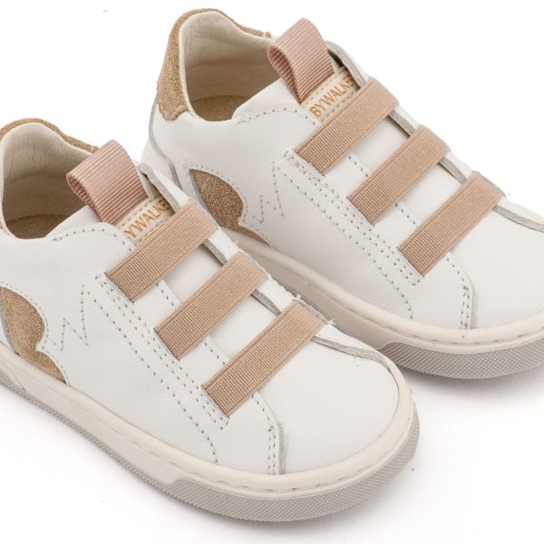 Μπαλαρινα με Δέσιμο στον Αστραγαλο απο Chiffon Λουλούδια σε Εκρού Χρώμα