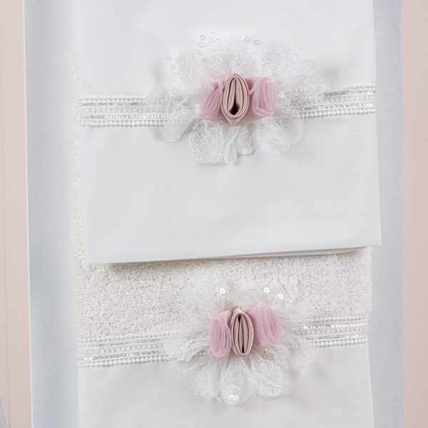 Πακέτο βάπτισης για κορίτσι Piccolino Fiorella ivory