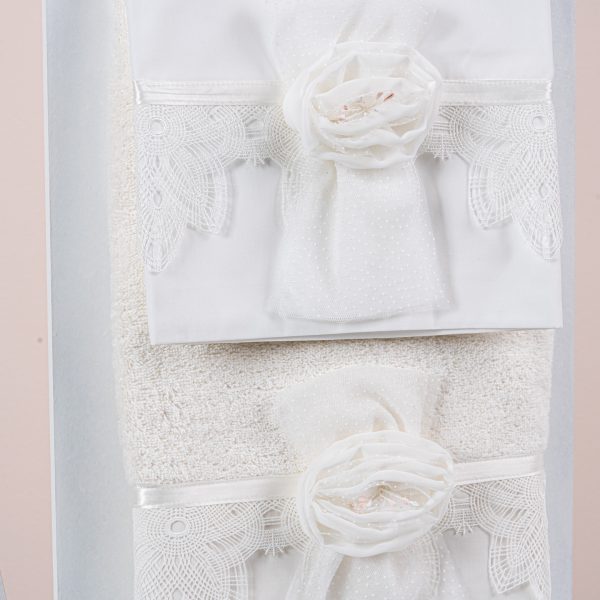 Πακέτο βάπτισης για κορίτσι Piccolino Marcella ivory