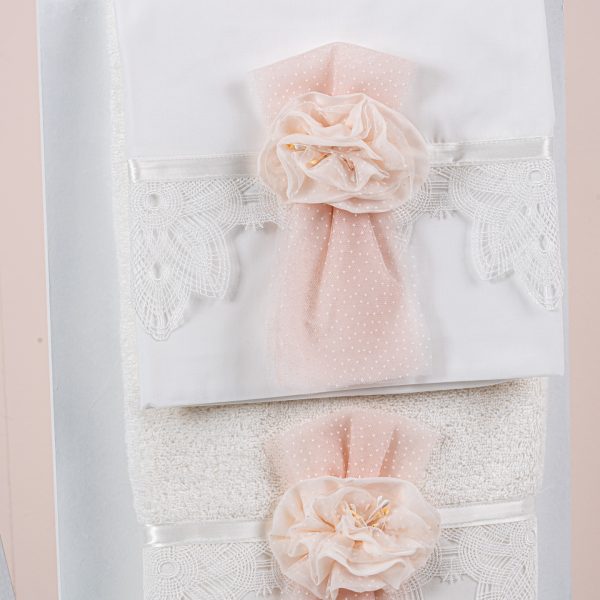 Πακέτο βάπτισης για κορίτσι Piccolino Marcella peach