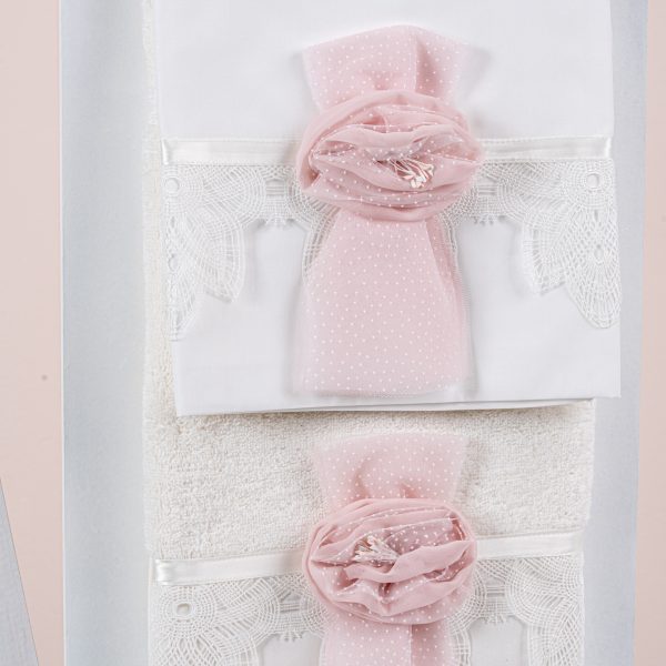 Πακέτο βάπτισης για κορίτσι Piccolino Marcella pink