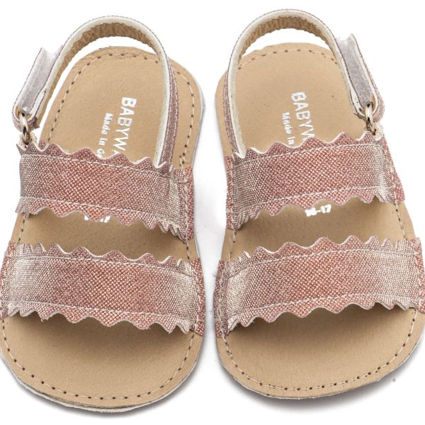 Υφασμάτινο Πέδιλο με Κουλεδάκι σε Ροζ Χρώμα