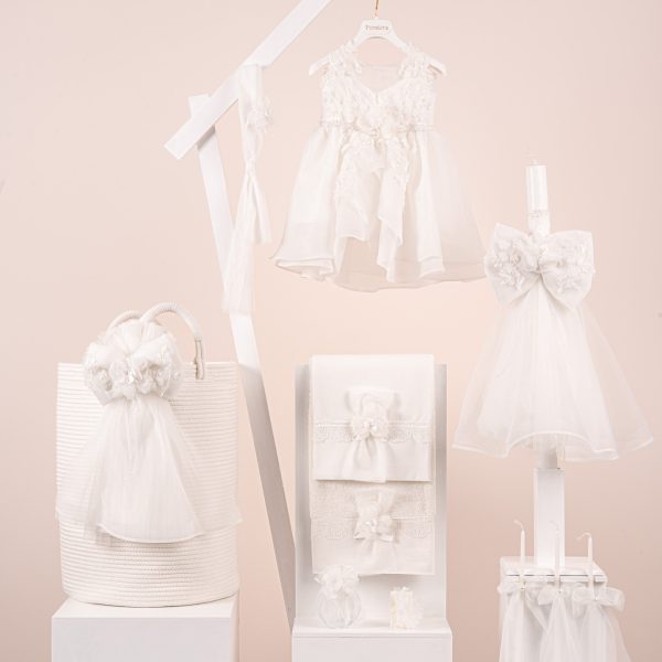 Πακέτο βάπτισης για κορίτσι Piccolino Alba ivory