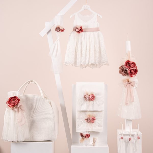 Πακέτο βάπτισης για κορίτσι Piccolino Alessia ivory