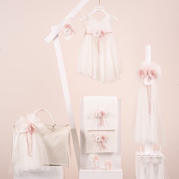Πακέτο βάπτισης για κορίτσι Piccolino Ines ivory