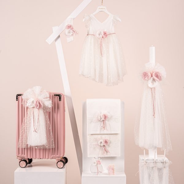 Πακέτο βάπτισης για κορίτσι Piccolino Ines ivory