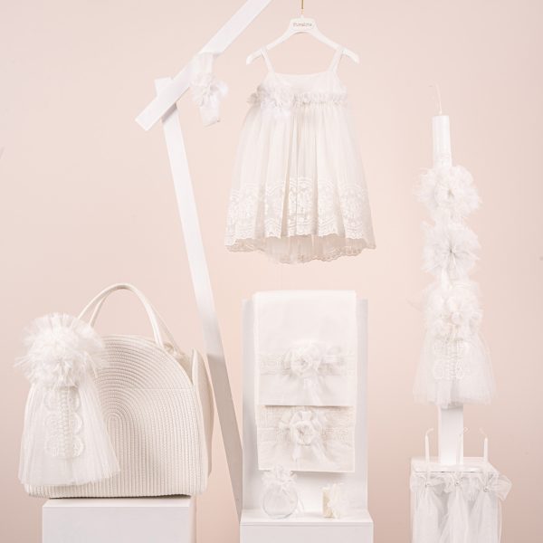 Πακέτο βάπτισης για κορίτσι Piccolino Phillipa ivory