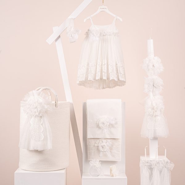 Πακέτο βάπτισης για κορίτσι Piccolino Phillipa ivory