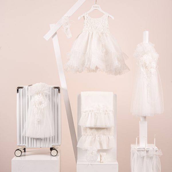 Πακέτο βάπτισης για κορίτσι Piccolino Renee ivory