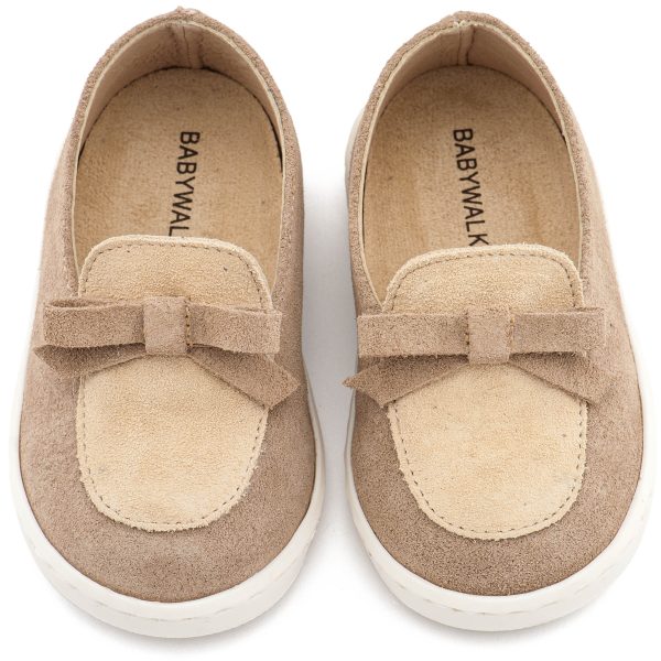 Καστόρινο Loafer με Φιογκάκι σε Μπεζ Χρώμα