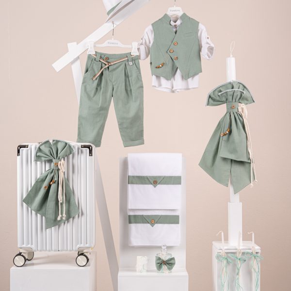 Πακέτο βάπτισης για αγόρι Piccolino Enrique mint