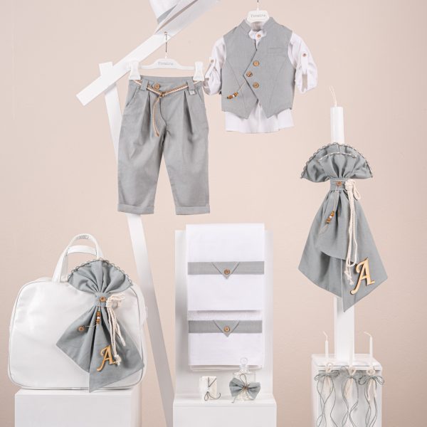 Πακέτο βάπτισης για αγόρι Piccolino Enrique teal