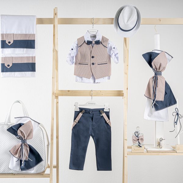 Πακέτο βάπτισης για αγόρι Piccolino Francisco cobalt