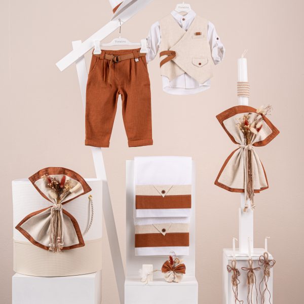 Πακέτο βάπτισης για αγόρι Piccolino Freddy ginger