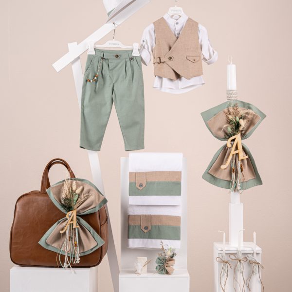 Πακέτο βάπτισης για αγόρι Piccolino Jose mint