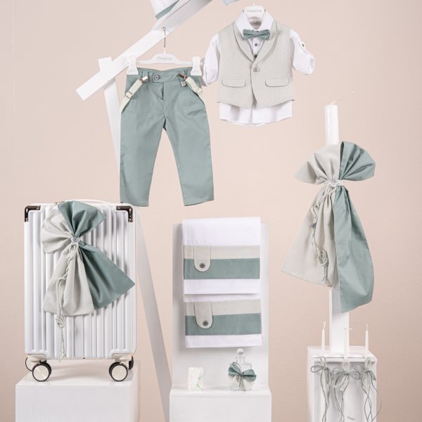 Πακέτο βάπτισης για αγόρι Piccolino Nico mint
